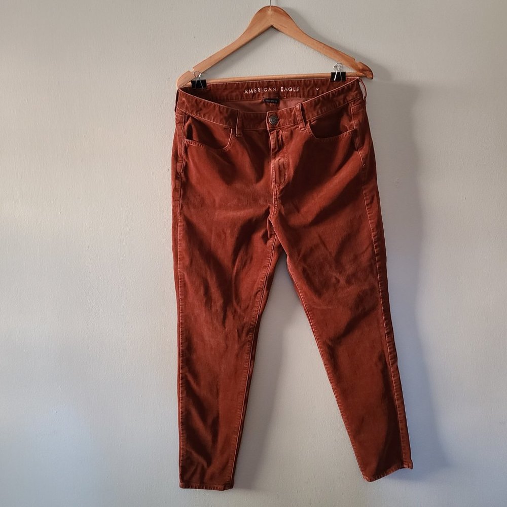 American Eagle Burnt Orange Super Stretch Hi-Rise Jean Jeggings